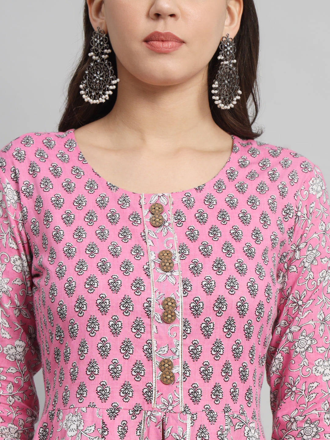 Cotton Kurta Set with Dupatta for Women Casual Wear