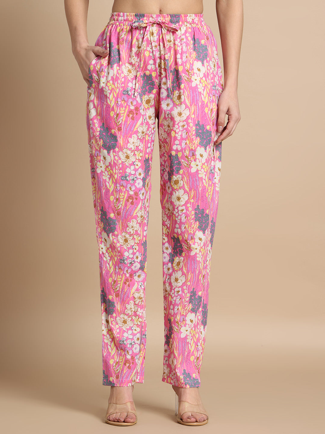 Women's Pink Floral Summer Co-ord Set