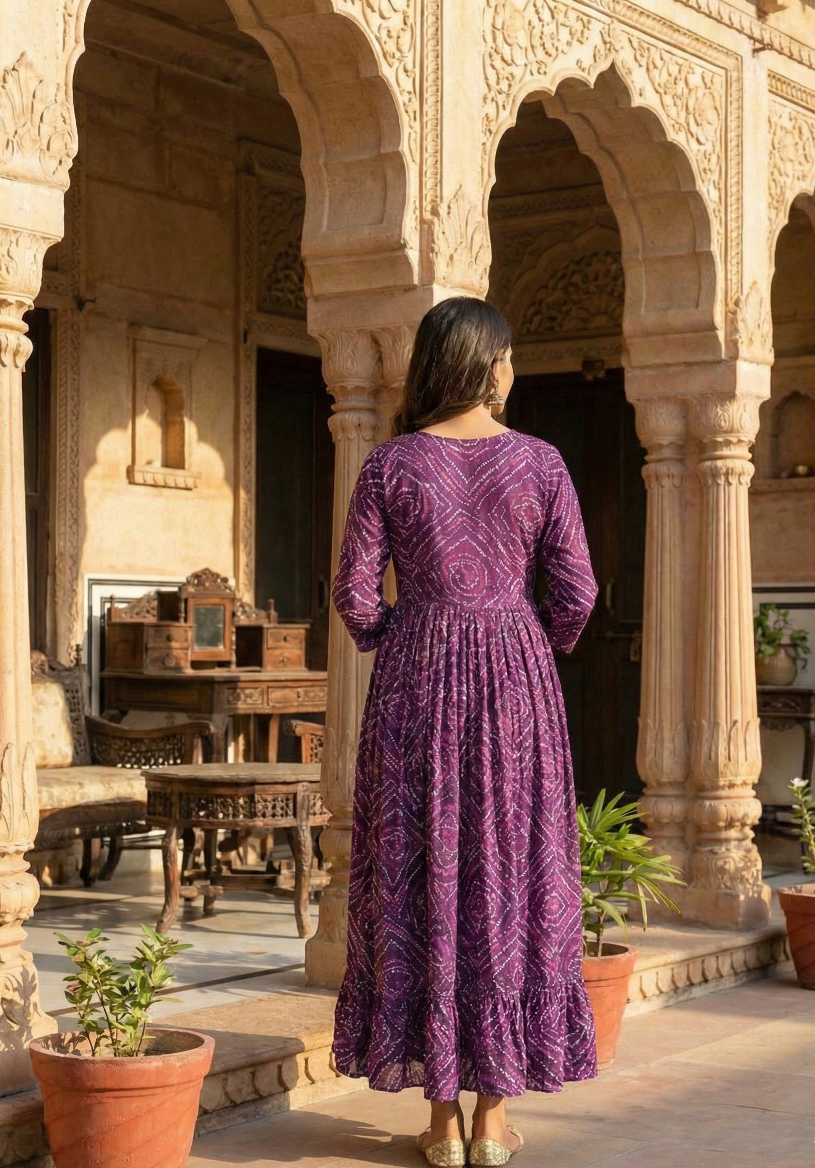 Cotton Nursing Kurta with Zippers